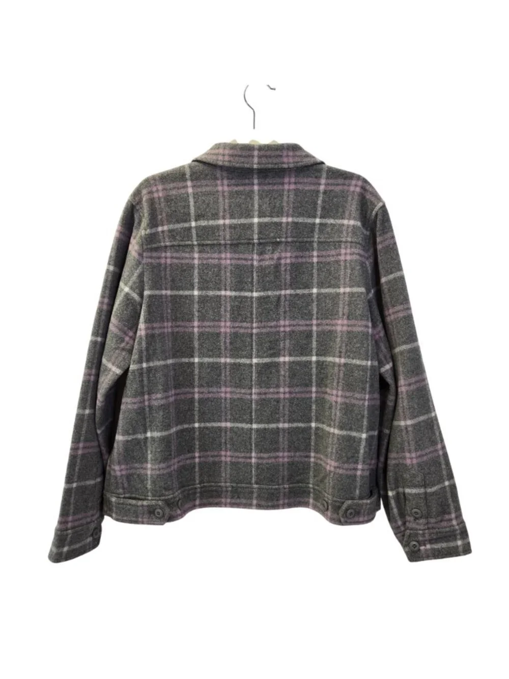 NWT J. Crew Wool Blend Plaid Shirt Jacket Shacket Size Large